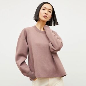 MM Lafleur The Quincy - Boiled Wool Sweater
Color: ROSE TAUPE
